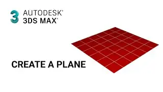 Autodesk 3DS MAX Tutorial - create a plane / Change a plane colour / Change a plane Length,width...