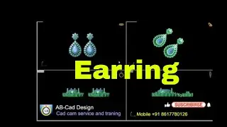 Earring / matrix 9 - from ab cad design...