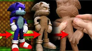 SONIC THE HEDGEHOG Monster Clay sculpting