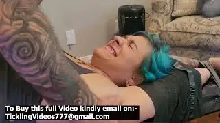 Chubby Armpits tickling and belly tickling massage with blue haired Cory