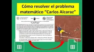 Cómo resolver el problema matematico "Carlos Alcaraz" con Google Sheets. Uso de la funcion MINVERSA