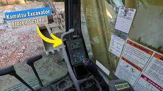 2001 Komatsu Excavator - Frozen Screen, I should Not Be Here!