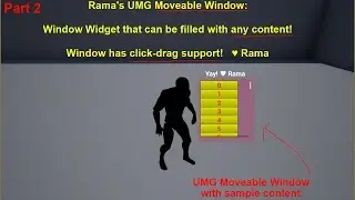 UMG Moveable Window With Any Content Part 2