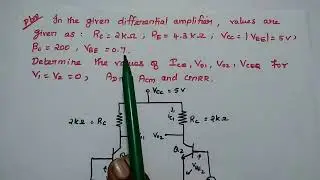 LIC - 01 AU Important problem in Differential Amplifier in Tamil - EC3451 - CMRR