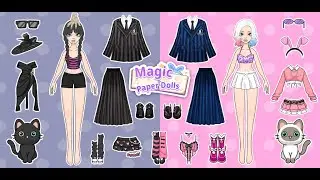 Magic Paper Dolls: DIY Games #shorts #diypapersdolls #diypapercraft