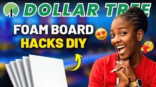 Grab foam boards from the Dollar Tree for this DIY idea on a budget!