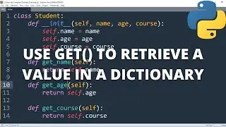 Get() function on a dictionary in python