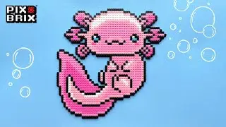 Axolotl 2D Pixel Art - Pix Brix Instructions