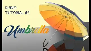 Lets Model an Umbrella in #rhino3d #rhinoceros3d