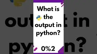 Modulus operator % in Python