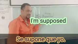 Be supposed vs Supposed