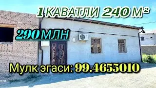 Урганч тум. 1 каватли 240 м² ховли 290 млн. Мулжал: Тандирчи. 