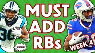 5 Must ADD Running Backs from the Week 4 Fantasy Waiver Wire