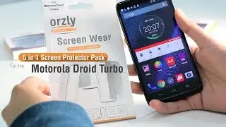 Orzly 5 in 1 Screen Protector Pack for the Motorola Droid Turbo