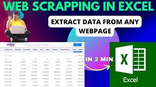 27-Web Scrapping in Excel | Import Web Data into Excel