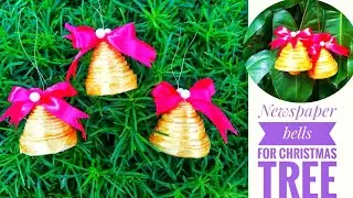 How to make bells for Christmas tree | Christmas bells | make paper bells