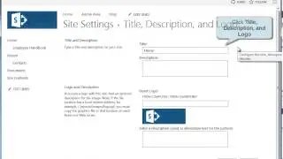 How to Change the Title of a SharePoint 2013 Site - SharePoint 2013 Tutorials
