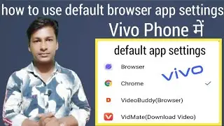 how to change default app settings from vivo phone ! how to change default browser settings for vivo