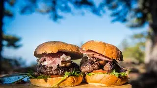 We cooked 2 BURGERS in the FOREST! (ASMR Cooking) #cyprus