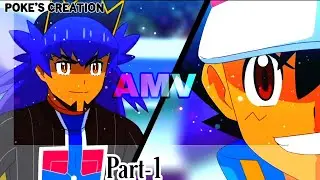 (Ash) vs (Leon) Part-1- ⸢AMV⸥ Rise up | Pokemon Journeys Episode 129