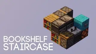 Hidden Staircase Behind a Bookshelf | Quick Tutorial | Minecraft 1.21.11