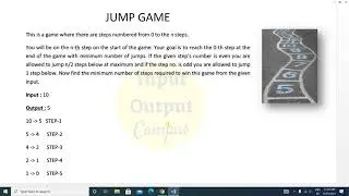 Accenture  Coding Questions 2021 Answers | Jump Game