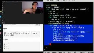 Programació 1, structs, paraules repetides