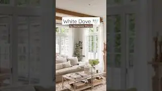 Warm White Paint Color: White Dove by Benjamin Moore 🕊️ #shorts #whitepaint #interiordesign #decor