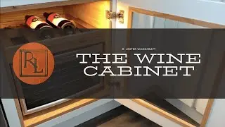 How to make a built in kitchen wine storage cabinet, with wine rack and fridge