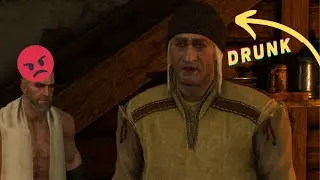 The Witcher 3 -  When the drunk barber cuts Geralt's hair...