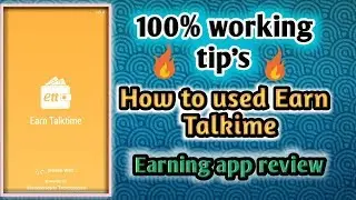 👌🔥How to used Earn talktime 💰 app 100%working app know with Technical Turbo.