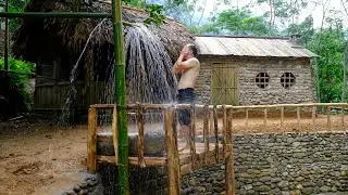 I expand the yard | Make shower by Bamboo, Outdoor shower