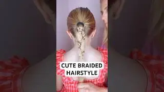 CUTE BRAIDED HAIRSTYLE | Audrey and Victoria #ponytailhairstyles #hairstyle