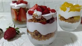 كبات الكنافة بالفراولة والمانجه حاجة كده فاخر من الأخرKunafa kebabs