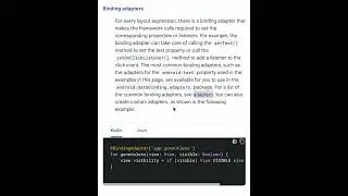 Binding Adapter Intro