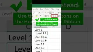How to create indents in your cells in Excel  