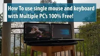 How to use one mouse and keyboard with two PC's free