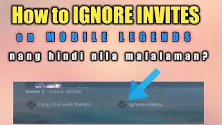 How To Ignore Invites On ML Without Them Knowing | MLBB