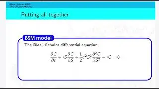 12. The Black-Scholes Differential Equation| Derivation