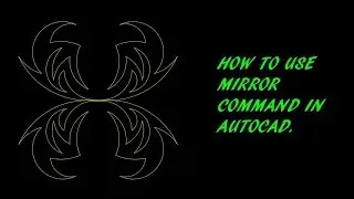 How to use Mirror and Inquiry command in AutoCAD