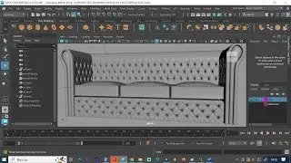 CÓMO HACER UN SOFA REALISTA PASO A PASO EN MAYA AUTODESK 2024 SOFA CHESTERFIELD MODELANDO UN SOFA