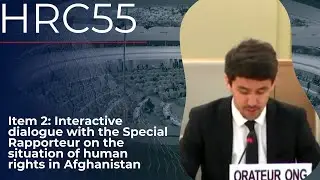 #HRC55: "Rule of law does not exist in Afghanistan."