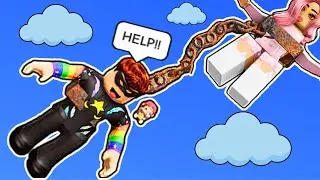 MY BESTIE and I GOT CHAINED TOGETHER in Roblox...