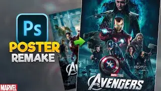How I Remade The Avengers Poster | Marvel | Photoshop Tutorial