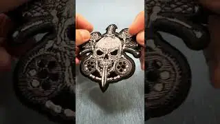 Skull and Roses Patch (P7860)