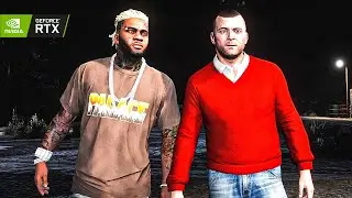 GTA V: 'Monkey Business' Mission on RTX™ 4090 - Ultra Realistic Ray-Tracing Graphics MOD [4K]