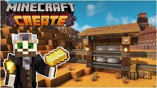 I built a GOLD FARM in Minecraft Create Mod!