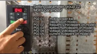 INVT VFD PARAMETER SETTING PROGRAMING। VFD CONTROLLER KI SETTING ।INVT FULL SETTING 