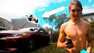 He flipped over my car...