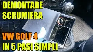 TUTORIAL: Demontare scrumiera fata VW Golf 4 / Bora in 5 pasi simpli